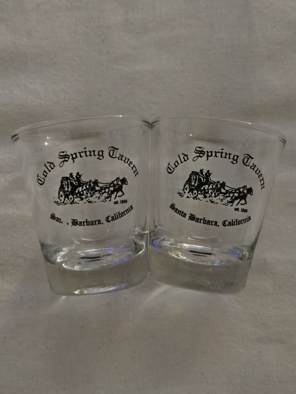 Cold Spring Tavern Shot Glass Set Of 2 From Santa Barbara Historic Restaurant